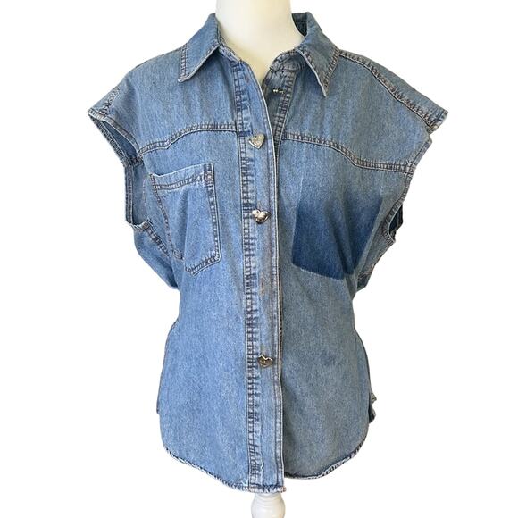 Women’s Human Made sleeveless denim top size medium - Picture 2 of 9